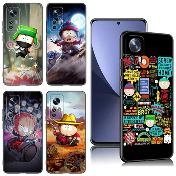 Cartoon-South-Park Чехол для телефона Xiaomi Mi 9 SE 8 10 10T 11 12 13 Lite 9T 11T 12S 12T 13T Pro 5G 11i 12X Черный силиконовый чехол