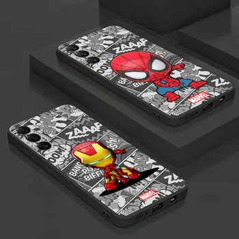 Marvel Avengers Spiderman IRonman Сумка Бампер TPU Мягкий чехол для Realme 8 Pro 10 4G 7 9 6 Pro 10 Pro 8i 11 Pro 6 9 Pro 10 Чехол