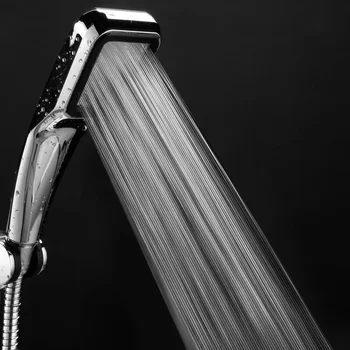  Горячая распродажа 300 лунок Душевая лейка под высоким давлением Дождевой водосберегающий поток с хромированным ABS-спреем Водосберегающие аксессуары для ванной комнаты