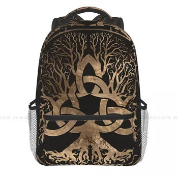 Древо Жизни Yggdrasil с рюкзаком Triquetra для девочек и мальчиков Viking Travel рюкзак Daypack для подросткового школьного ноутбука