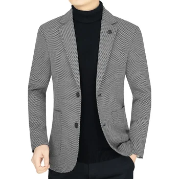 корейский дизайн Пальто Мужчины Деловые блейзеры Повседневные костюмы Куртки Высокое качество Мужские весенние приталенные пиджаки Куртки Пальто Размер 4XL
