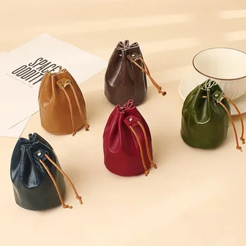Новый универсальный модный персонализированный тренд простой ретро сумка для хранения мини на шнурке губная помада монета нулевой кошелек для женщин
